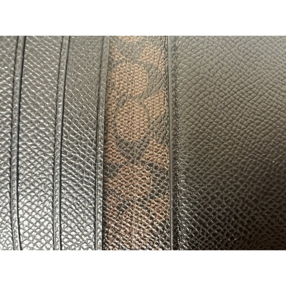 Coach Women Crossgrain Black Wallet F57584 Compact - Picture 7 of 16